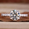 Round Lab-Grown Diamond Double Hidden Halo Pavé Ring 0.5 - 2 CT