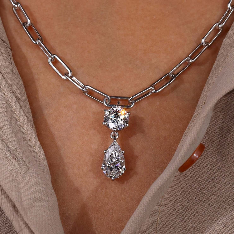 lab grown diamond pendant