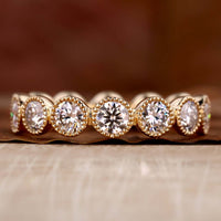 lab grown diamond wedding band