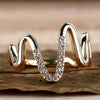 Heart Beat Style Ring With Round Lab Grown Diamonds