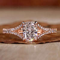 cushion engagement ring