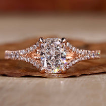 cushion engagement ring