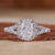 Hidden Halo Engagement Ring - Front View Hidden Halo Engagement Ring - Front View