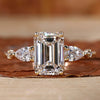 Emerald and Pear Cut Lab-Grown Diamond Ring 1 - 3 CT