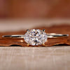 Oval Lab-Grown Diamond Solitaire East to West Set Ring 0.5 - 2 CT