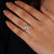 elongated cushion bezel set ring