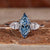 Marquise Blue Lab-Grown Diamond Three Stones Ring 1.5 CT Marquise Blue Lab-Grown Diamond Three Stones Ring 1.5 CT