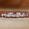 Pear Cut Lab Grown Diamond Half Eternity Matching Wedding Band