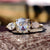 round rose cut moissanite ring - diamondrensu round rose cut moissanite ring - diamondrensu