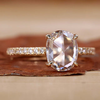 rose cut engagement ring