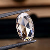 Oval Rose Cut Lab Grown Diamond For Custom Engagement Ring