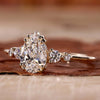 Pear Cut Lab-Grown Diamond Five Stone Ring 1 - 2 CT