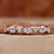 oval lab grown diamond band
