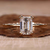 Emerald Cut Lab-Grown Diamond Solitaire Ring 0.5 - 1.5 CT