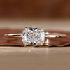 Cushion Cut Lab-Grown Diamond Solitaire East to West 1 - 2 CT Ring