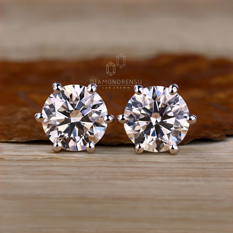 lab grown diamond earrings