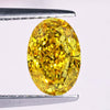 1.03 CT Oval Cut Yellow Lab Grown Diamond, Loose Diamond for Custom Engagement Ring