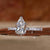pear cut lab grown diamond ring