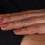 lab created diamond wedding band