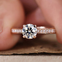 round cut diamond engagement ring - diamondrensu