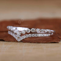 Curved Wedding Band and Matching Rings as anniversary gifts