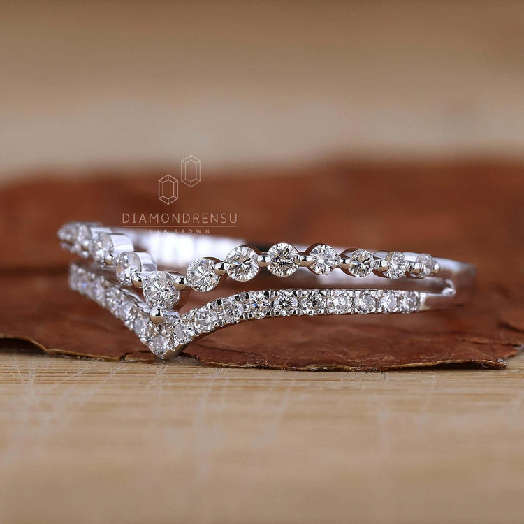 Curved Wedding Band and Matching Rings as anniversary gifts