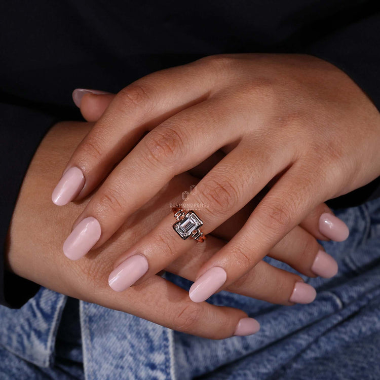 bezel set ring