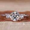 Round Lab-Grown Diamond Three Stone Ring 0.8 - 2 CT