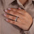round lab created diamond band