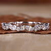 Zig Zag Diamond Wedding Band, Marquise and Round Lab Grown Diamond
