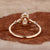 lab created diamond engagement ring