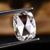 Elongated Cushion Cut Rose Cut Lab Created Diamond For Engagement Ring
