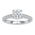 1.60 TCW Round Cut Chathedral Pave Set Moissanite Engagement Ring 1.60 TCW Round Cut Chathedral Pave Set Moissanite Engagement Ring