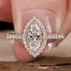 1.02 CT Marquise Cut Lab-Grown Diamond Ring