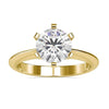 1.99 CT Round Moissanite Solitaire Engagement Ring, Six Prong Solitaire Ring