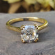 Double Claw Prong 1.63 CT Cushion Divine Solitaire Engagement Ring
