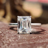 Unique 2.72 CT Criss Cut Classic Moissanite Solitaire Engagement Ring