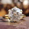 Jubilee Cut Moissanite Claw Prongs Solitaire Ring 2.8 CT