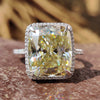 Elegant 8.62 TCW Cushion Cut Classic Moissanite Halo Engagement Ring