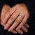 oval cut lab grown diamond ring