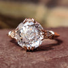 Antique Vintage 2.79 TCW Portuguese Cut Unique Moissanite Engagement Ring