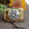 2.46 CT Round Brilliant Cut Moissanite Solitaire Engagement Ring