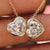 3.92 TCW Double Heart Cut Moissanite Bezel Set Wedding Pendant 3.92 TCW Double Heart Cut Moissanite Bezel Set Wedding Pendant