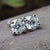 Round OEC Colourless Moissanite Four Prong Stud Earrings 2.14 TCW Round OEC Colourless Moissanite Four Prong Stud Earrings 2.14 TCW