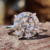 Beautiful 4.73 TCW Round Cut Hidden Halo Moissanite Engagement Ring