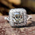 cushion divine moissanite ring - diamondrensu cushion divine moissanite ring - diamondrensu