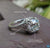vintage style moissanite ring