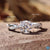 petite pave rope moissanite ring