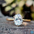 moissanite solitaire ring