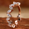 Marquise Cut Lab Grown Diamond Zig Zag Wedding Band